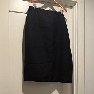 J. Crew Classic Black Pencil Skirt